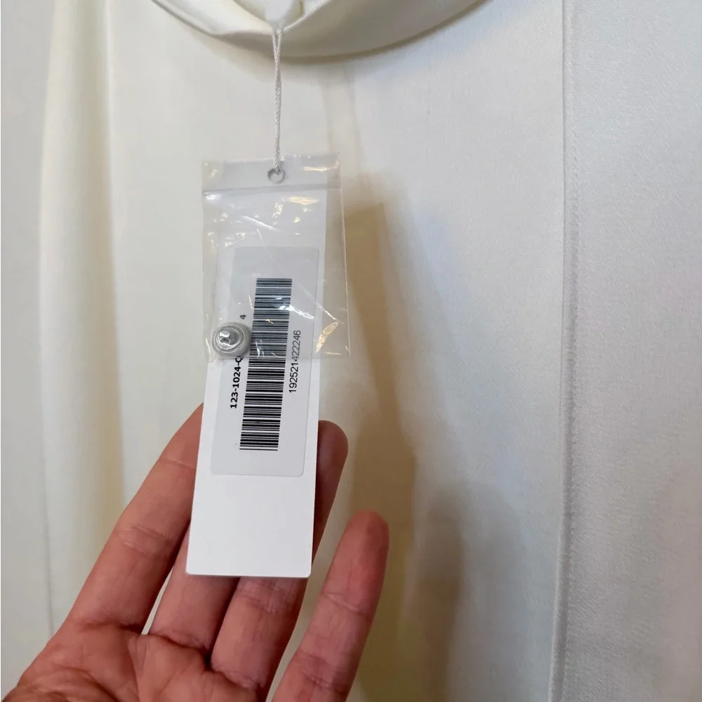 NWT ✨ Jonathan Simkhai Ivory Vittoria Silky Gown Size 4. $698 - Picture 8 of 16